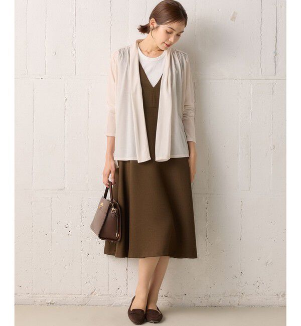 組曲「【WEB限定】シアーツイルジャージーショート カーディガン」|カーディガン|