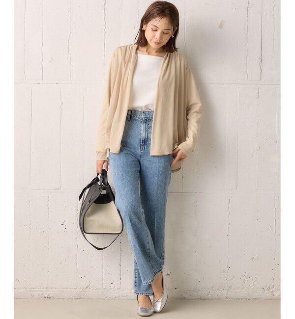 組曲「【WEB限定】シアーツイルジャージーショート カーディガン」|カーディガン|