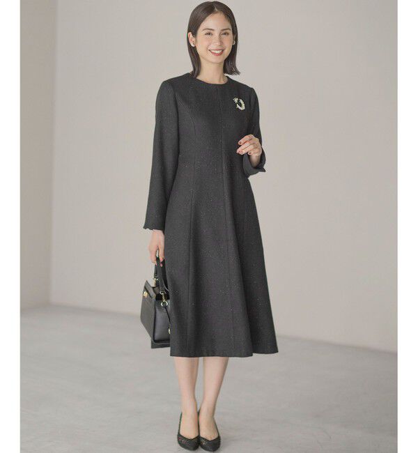 組曲「【2WAY】ラメフラノ フリル襟ワンピース」|ワンピース|