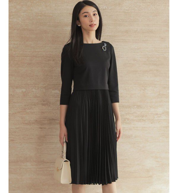 組曲「【KUMIKYOKU NAVY】ジャージーコンビプリーツ ワンピース」|ワンピース|