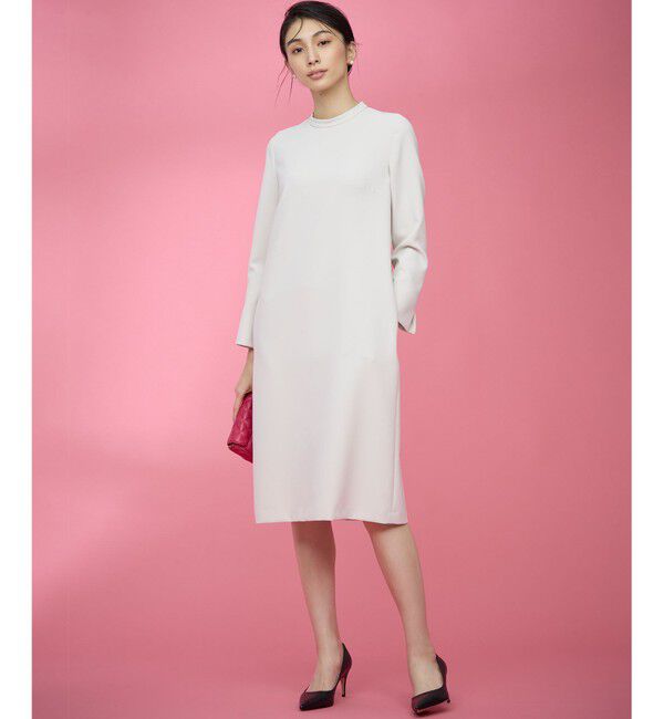 組曲「【KUMIKYOKU NAVY】コンフォータブルドレープ レース襟ワンピース」|ワンピース|