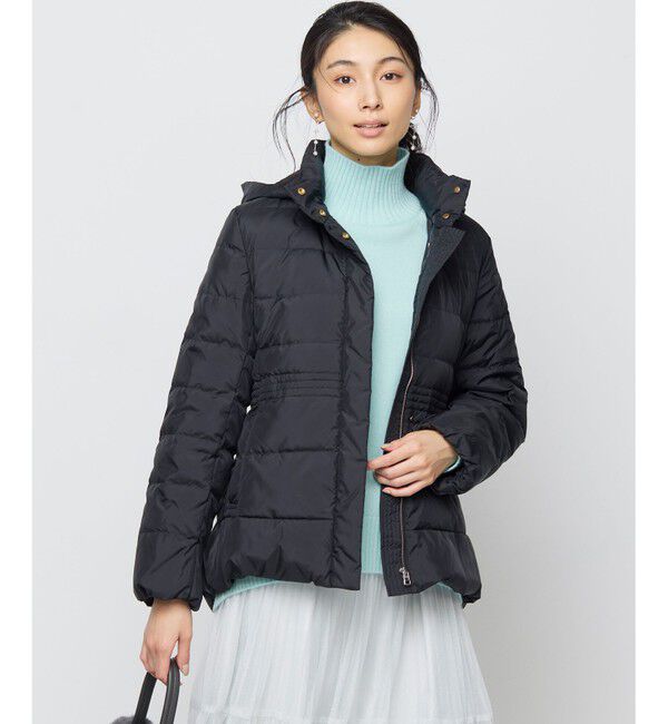 組曲「ライトタフタショートダウンコート」|ダウン|ブラック系