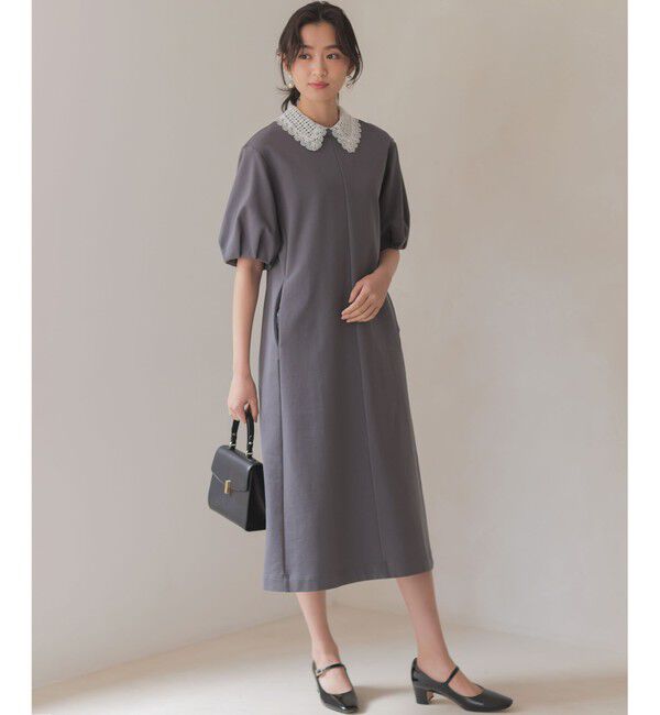 組曲「【2WAY】レース襟フレンチテリー ワンピース」|ワンピース|