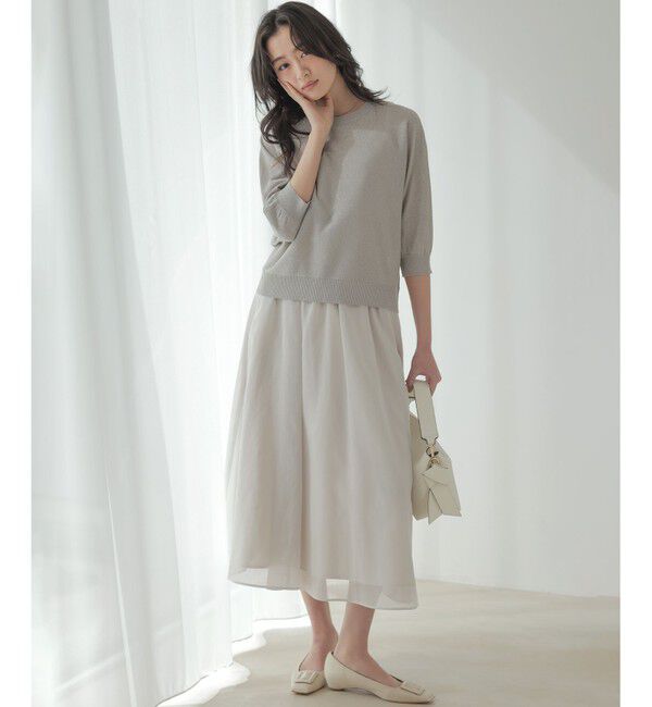 組曲「【前後着用可】ドルマンスリーブライトラメ ニット」|ニット・セーター|