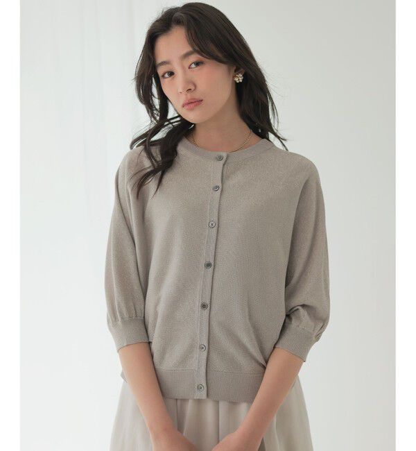 組曲「【前後着用可】ドルマンスリーブライトラメ ニット」|ニット・セーター|