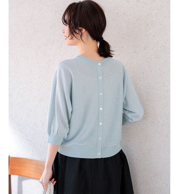 組曲「【前後着用可】ドルマンスリーブライトラメ ニット」|ニット・セーター|