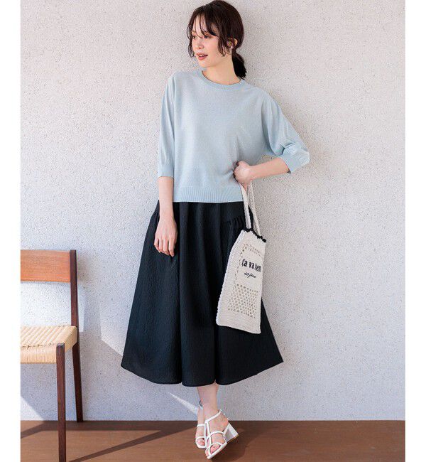 組曲「【前後着用可】ドルマンスリーブライトラメ ニット」|ニット・セーター|