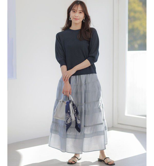 組曲「【前後着用可】ドルマンスリーブライトラメ ニット」|ニット・セーター|