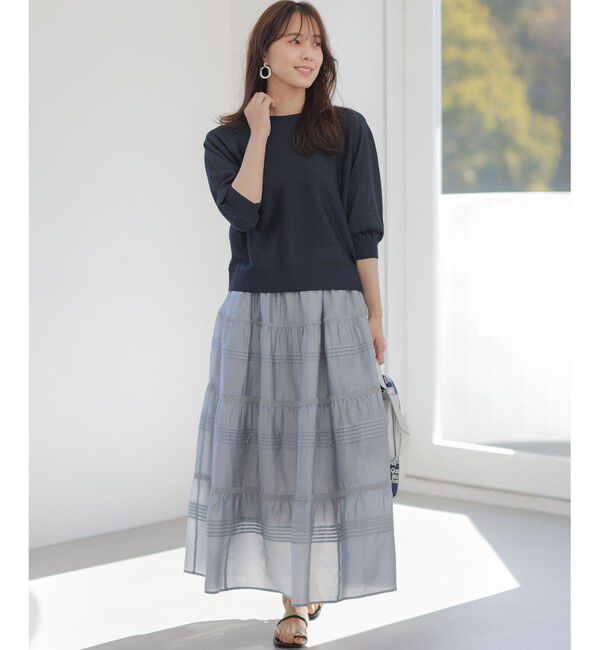 組曲「【前後着用可】ドルマンスリーブライトラメ ニット」|ニット・セーター|