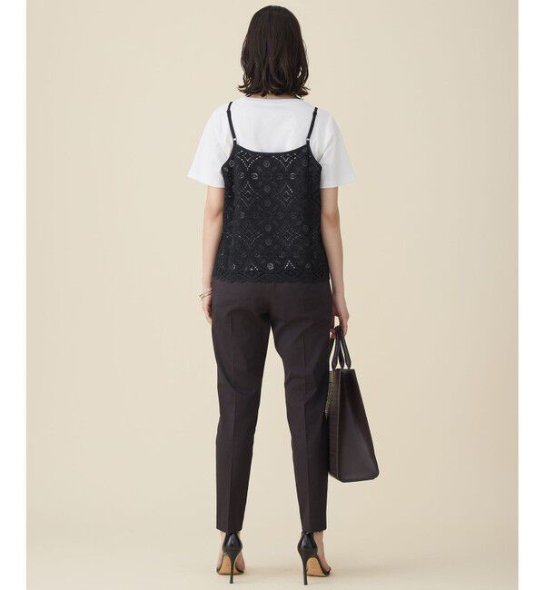 自由区「レースコンビ Tシャツ」|Tシャツ・カットソー|