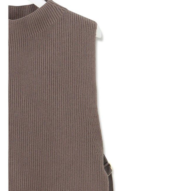 23区「【洗える】コットンリリー ニットベスト」|ニット・セーター|