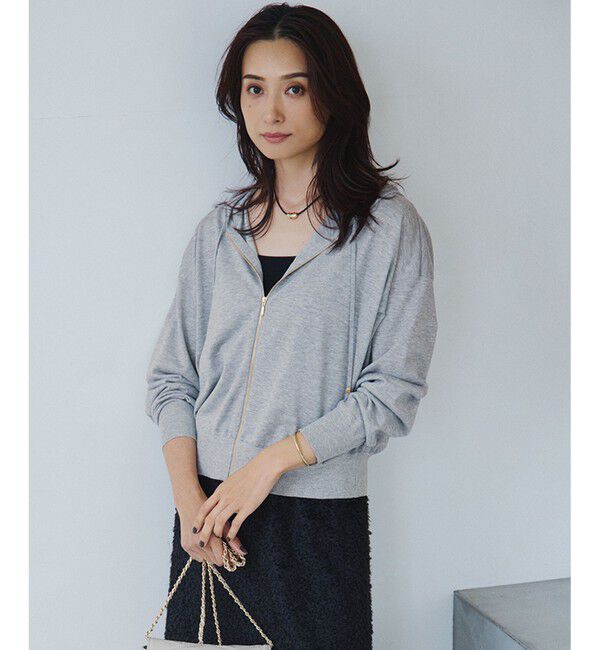 23区「【洗える】オータムシャイニー ニットパーカー」|パーカー|ﾗｲﾄｸﾞﾚ