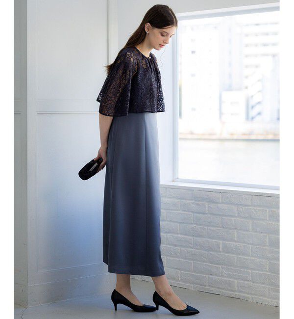 23区「【APPLAUDIR】ブライトフラワーレースコンビ ドレス」|ドレス|