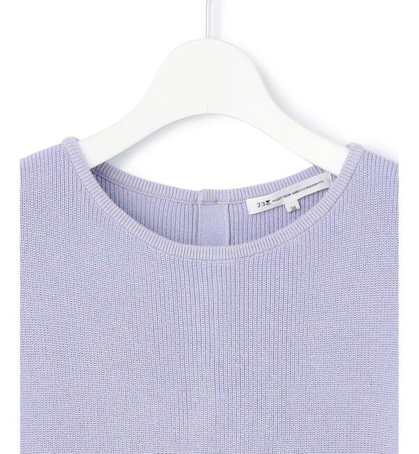 23区「【洗える】コットンアセテート オーバーサイズ ニット」|ニット・セーター|