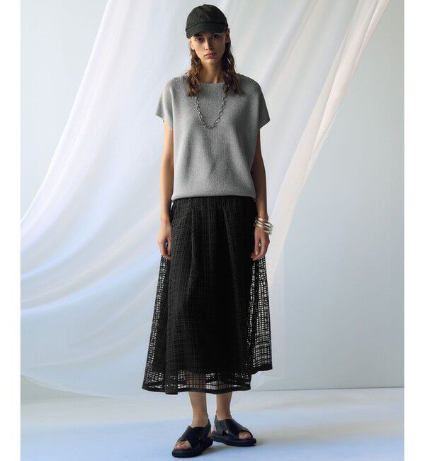 23区「【洗える】コットンアセテート オーバーサイズ ニット」|ニット・セーター|