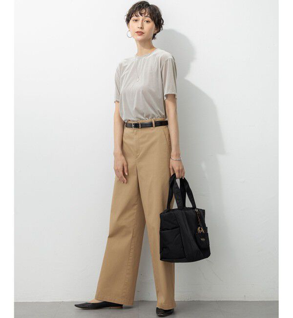 23区「【洗える】シアーベロア リラックス Tシャツ」|Tシャツ・カットソー|