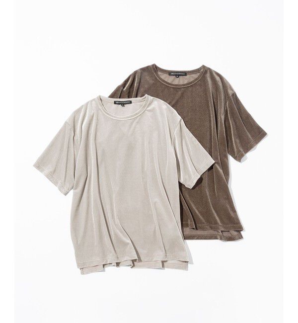 23区「【洗える】シアーベロア リラックス Tシャツ」|Tシャツ・カットソー|