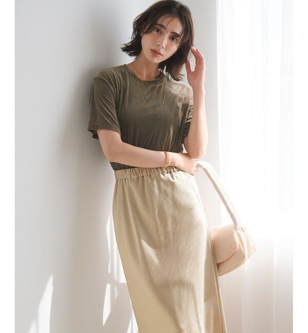 23区「【洗える】シアーベロア リラックス Tシャツ」|Tシャツ・カットソー|