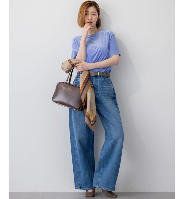 23区「【洗える】シアーベロア リラックス Tシャツ」|Tシャツ・カットソー|