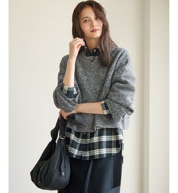 23区「【SLOW/一部店舗限定】ソフトウール Vネック ニット」|ニット・セーター|ｸﾞﾚｰﾐｯ