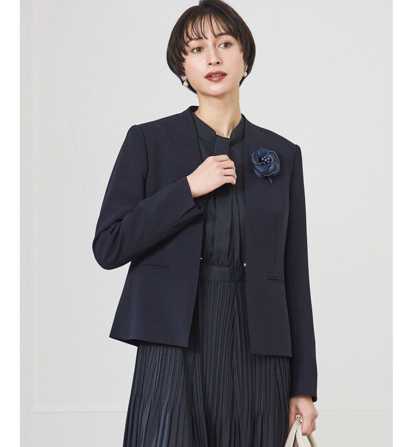 23区「【VERY掲載】パールトリミング コサージュ」|ブローチ・コサージュ|