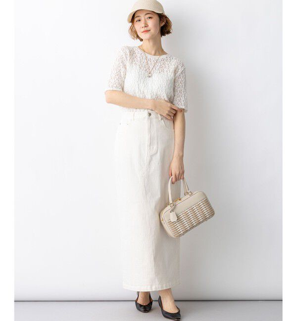 23区「23区DENIM Iライン デニムスカート」|スカート|