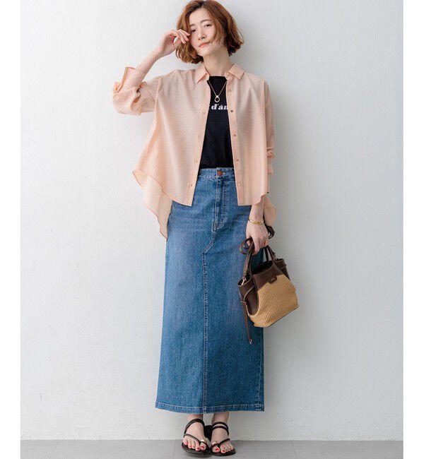 23区「23区DENIM Iライン デニムスカート」|スカート|