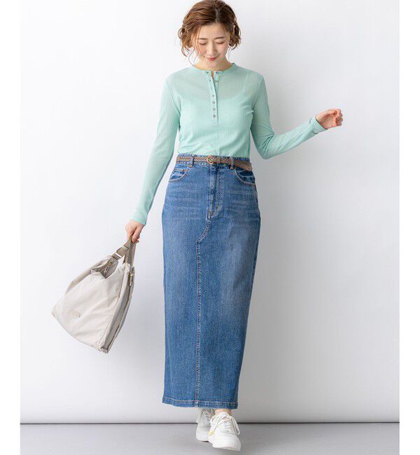 23区「23区DENIM Iライン デニムスカート」|スカート|