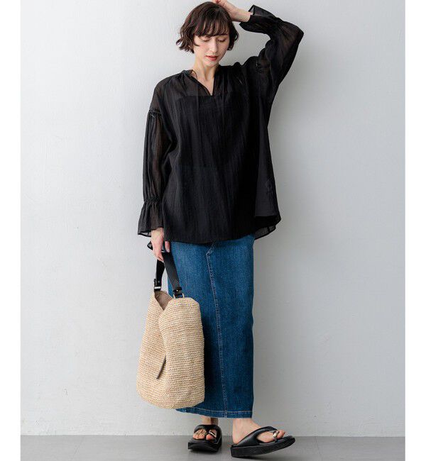 23区「23区DENIM Iライン デニムスカート」|スカート|