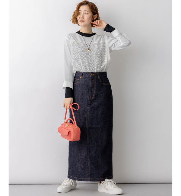 23区「23区DENIM Iライン デニムスカート」|スカート|