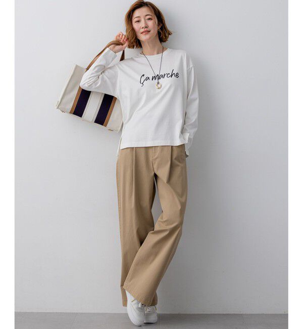 23区「Ca marche ロゴ ロングTシャツ」|Tシャツ・カットソー|