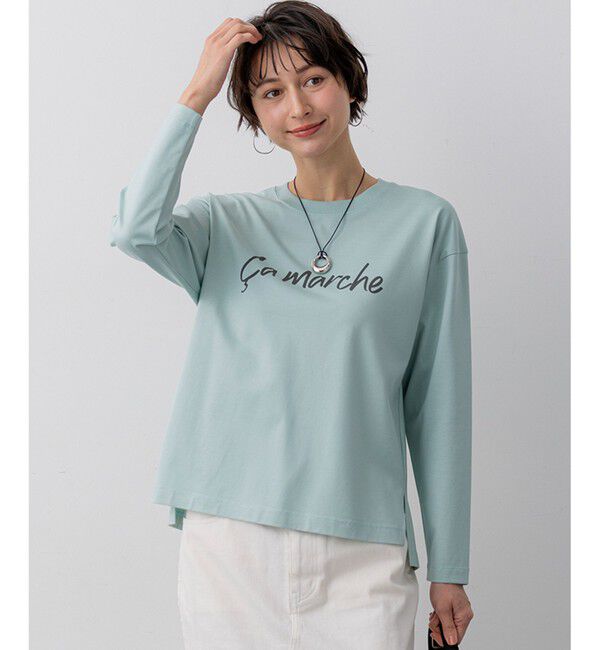 23区「Ca marche ロゴ ロングTシャツ」|Tシャツ・カットソー|ﾗｲﾄｸﾞﾘ