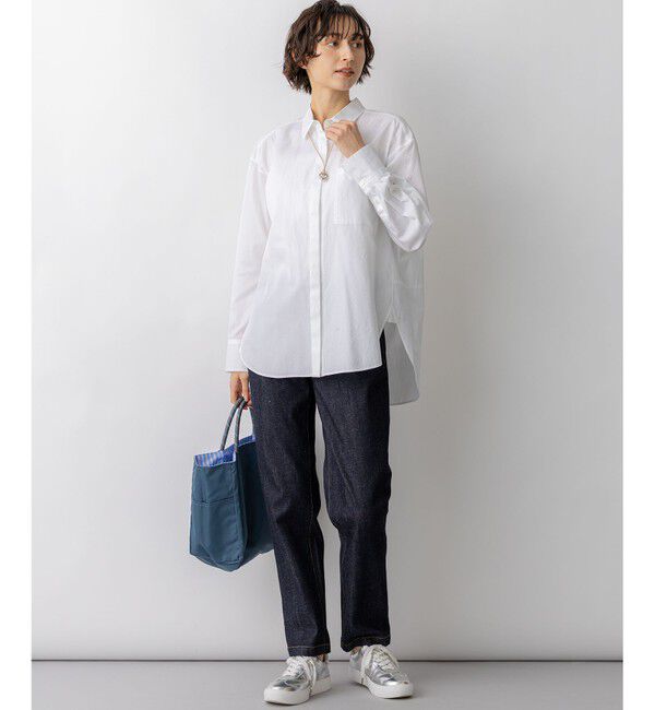 23区「【見上愛さん着用】CANCLINI シャーティング ルーズフィットシャツ」|シャツ・ブラウス|