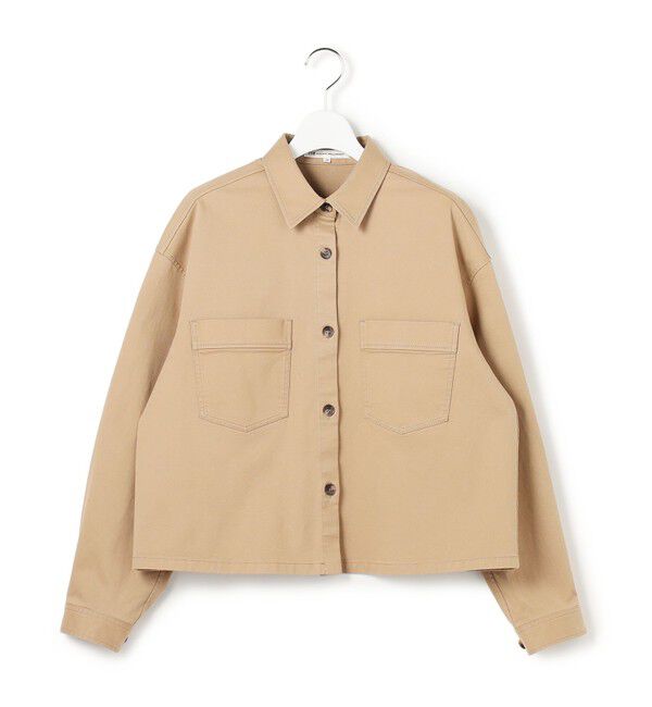 23区「ストレッチギャバ チノ ショート シャツジャケット」|シャツ・ブラウス|