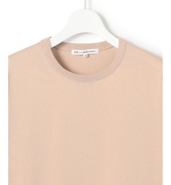 23区「プレミアムビオコットン クルーネック ニット」|ニット・セーター|