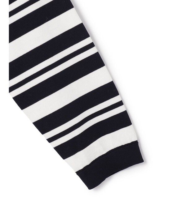 23区「プレミアムビオコットン クルーネック ボーダー ニット」|ニット・セーター|