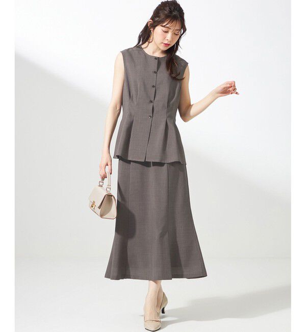 ANY SIS「【WEB・一部店舗限定】スイートクール ジレブラウス」|ベスト・ジレ|