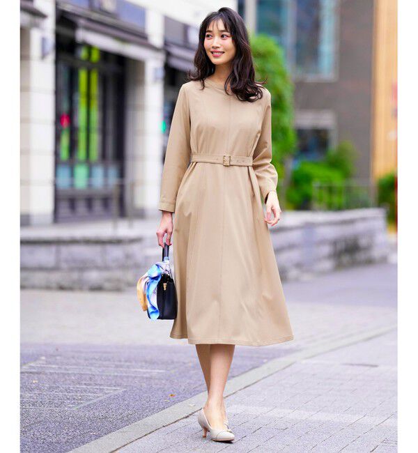 ANY SIS「シャンブレーベルテッド ワンピース」|ワンピース|