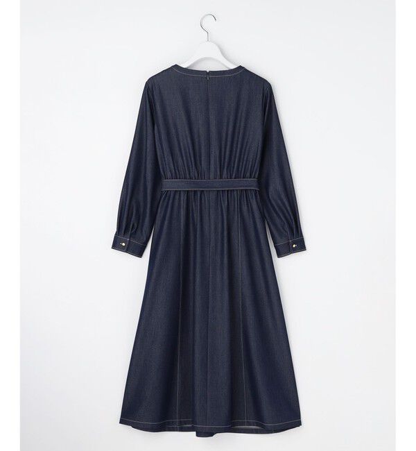 ANY SIS「シャンブレーベルテッド ワンピース」|ワンピース|