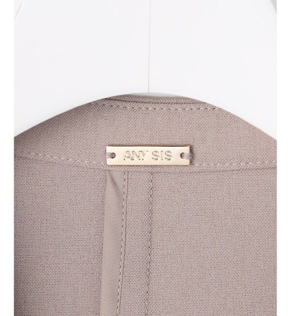 ANY SIS「スマートビューティストレッチカラーレス ジャケット」|ノーカラージャケット|