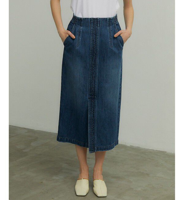 BEIGE,「【洗える】VICTOR / デニムスカート」|スカート|Indigo