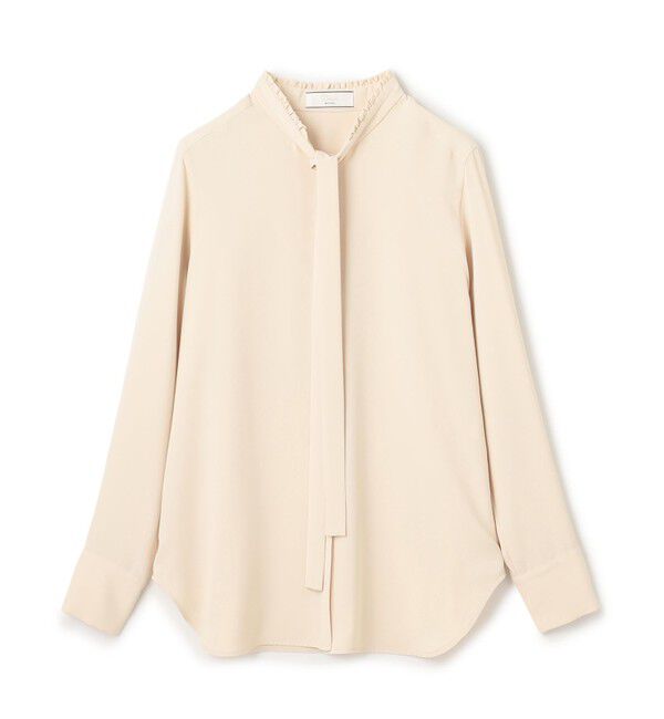 BEIGE,「【洗える・L-size】EVA / ボウタイロングスリーブブラウス」|シャツ・ブラウス|