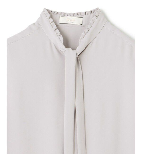 BEIGE,「【洗える・L-size】EVA / ボウタイブラウス」|シャツ・ブラウス|