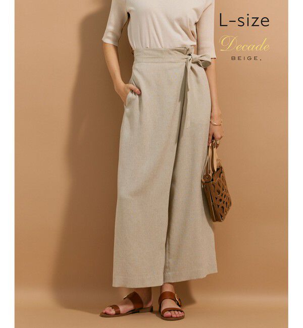 BEIGE,「【L-size】CAROLE / デザインパンツ」|その他|Sand