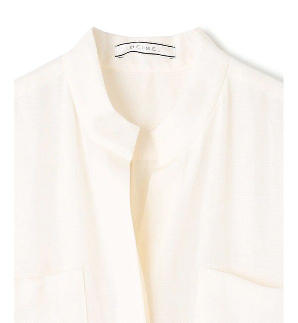 BEIGE,「【洗える】BERNARD / リネンノースリーブオールインワン」|オールインワン|