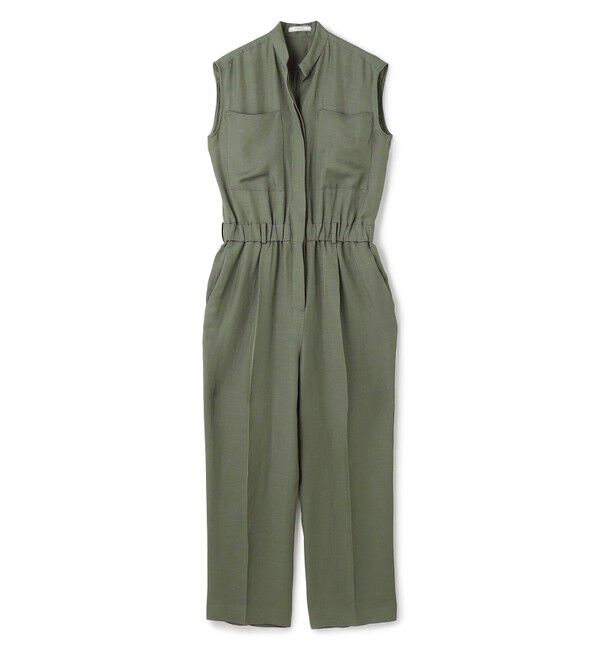 BEIGE,「【洗える】BERNARD / リネンノースリーブオールインワン」|オールインワン|