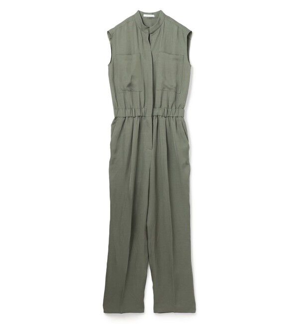 BEIGE,「【洗える】BERNARD / リネンノースリーブオールインワン」|オールインワン|