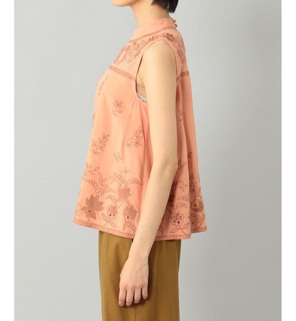 GRACE CONTINENTAL「刺繍ハイネックノースリーブ」|シャツ・ブラウス|