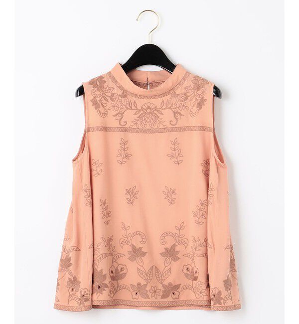 GRACE CONTINENTAL「刺繍ハイネックノースリーブ」|シャツ・ブラウス|