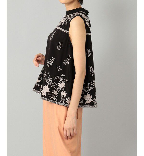 GRACE CONTINENTAL「刺繍ハイネックノースリーブ」|シャツ・ブラウス|